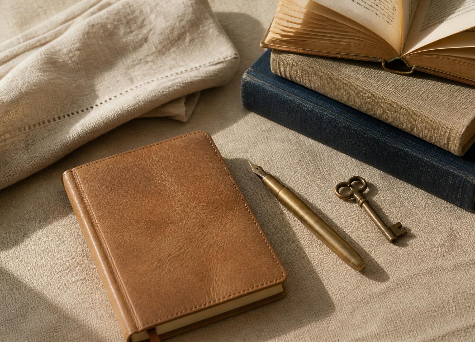 A quiet editorial still life representing values and purpose
